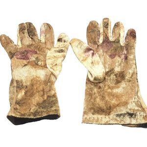 La Casia Made in USA Velvet Gloves Floral Earth Tones